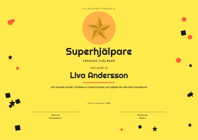 Diplom — veckans hjälpreda