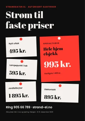 Elektriker — faste priser