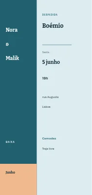 Despedida de solteiros boémia — Nora e Malik, Amager