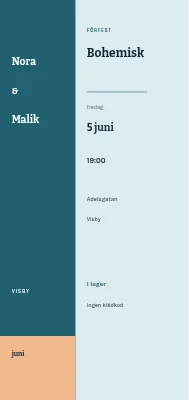Bohemisk svensexa och möhippa — Nora och Malik, Amager