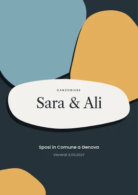 Libretto dei canti per il matrimonio in municipio — carta ritagliata