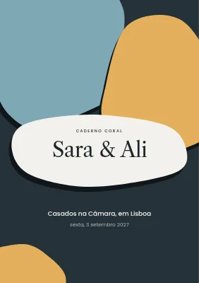Página 1 de Caderno de canções de casamento na câmara municipal — papel recortado