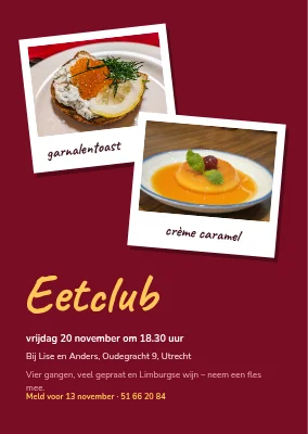 Supperclub in Nyborg — uitnodiging