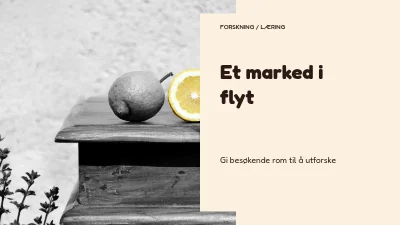Side 1 av Et marked i flyt