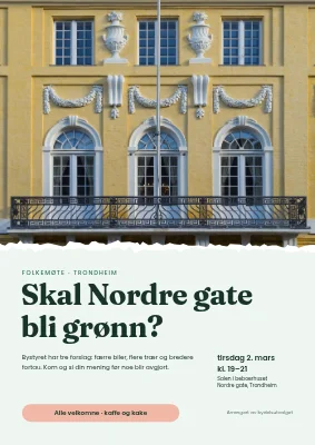 Bymøte om en grønnere gate