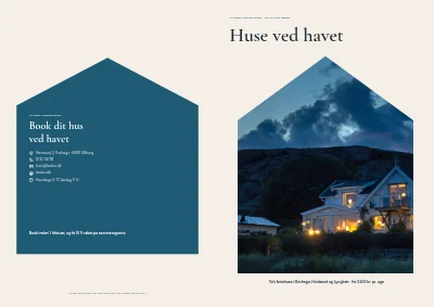 Omslag af Katalog over feriehuse ved kysten – 32 sider