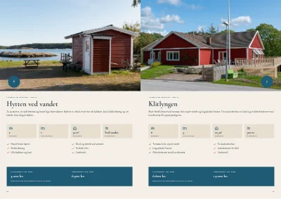 Side 16–17 af Katalog over feriehuse ved kysten – 32 sider