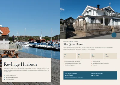 Pages 8–9 of Catalogue of holiday houses on the coast – 32 pages