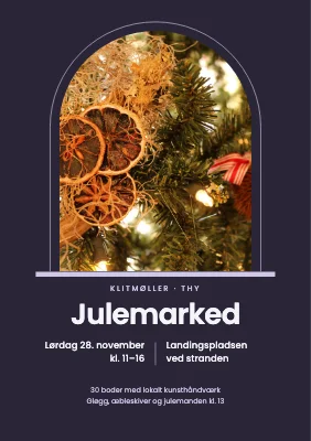 Julemarked i Klitmøller — buevindue