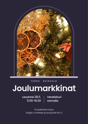 Joulumarkkinat Klitmøllerissä — kaarevaikkuna