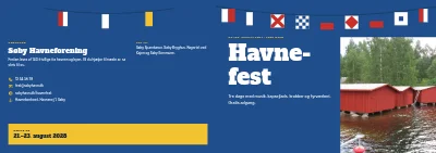 Omslag af Program for havnefest – 12 sider