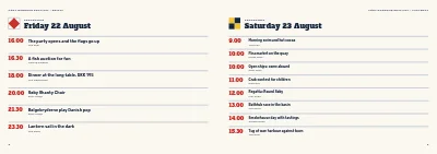 Pages 4–5 of Programme for a harbour festival – 12 pages