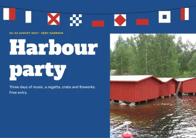 Programme for a harbour festival – 12 pages