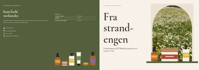 Omslag af Produktkatalog for naturkosmetik – 24 sider
