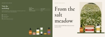 Cover of Product catalogue for natural cosmetics – 24 pages