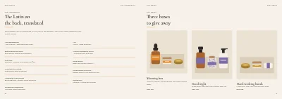 Pages 20–21 of Product catalogue for natural cosmetics – 24 pages