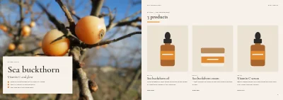 Pages 6–7 of Product catalogue for natural cosmetics – 24 pages