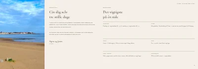 Side 2–3 af Program for yoga-retreat – 12 sider