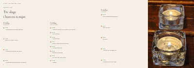 Side 4–5 af Program for yoga-retreat – 12 sider