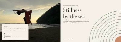 Cover of Yoga retreat programme – 12 pages