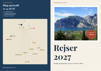 Omslag af Rejsekatalog for busrejser – 64 sider