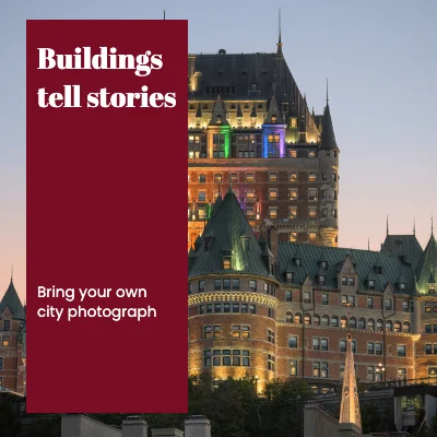 Buildings tell stories · gallery ribbon