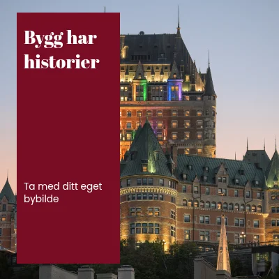 Bygninger forteller historier · galleribånd