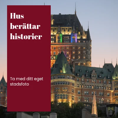 Byggnader berättar historier · gallerieband