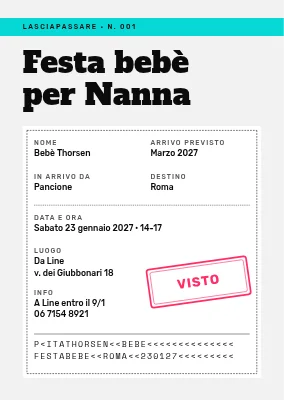 Baby shower — un visto d'ingresso per il piccolo