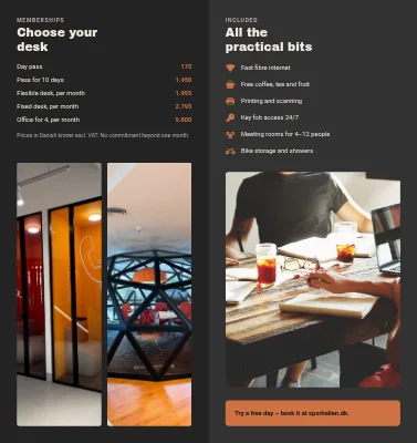 Side 2 av Coworking: desks and offices