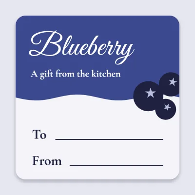 Blueberry gift, to and from