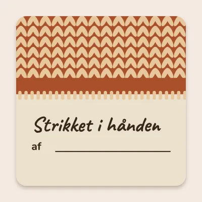 Strikket i hånden