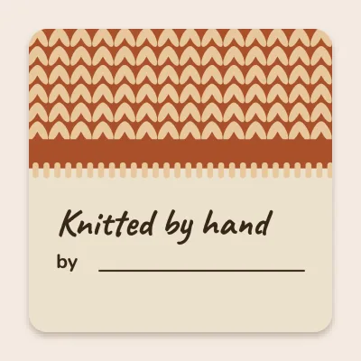 Knitted by hand