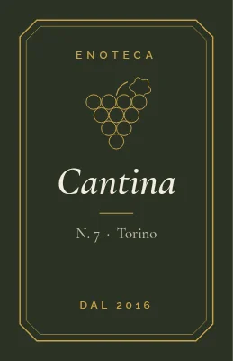 Etichetta per cantina