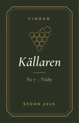 Sida 1 av Källaretikett