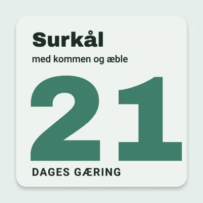 Surkål gæret i 21 dage