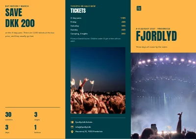 Music festival programme