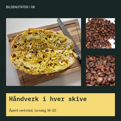 Håndverk i hver skive · Kontaktark