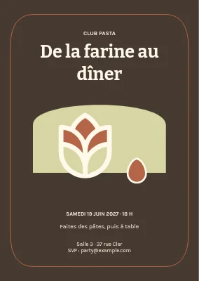 De la farine au dîner