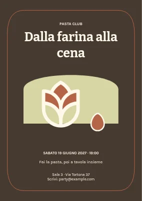 Dalla farina alla cena