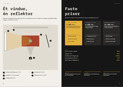 Side 16–17 af Portfolio for produkt- og arkitekturfotograf – 20 sider