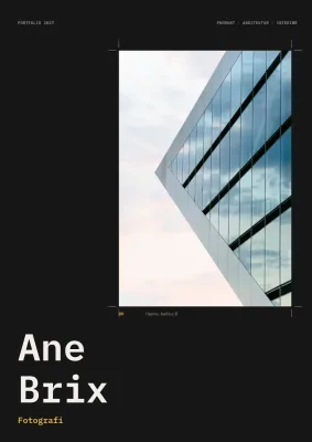 Portfolio for produkt- og arkitekturfotograf – 20 sider