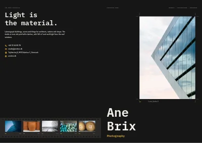 Copertina di Portfolio for a product and architecture photographer – 20 pages