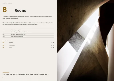 Pagine 8–9 di Portfolio for a product and architecture photographer – 20 pages