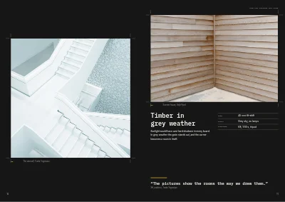Pagine 10–11 di Portfolio for a product and architecture photographer – 20 pages
