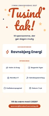 Roll-up til erhvervsdag — tusind tak til sponsorerne