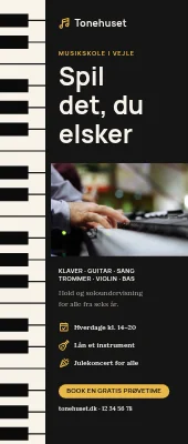 Roll-up til musikskole — spil det, du elsker