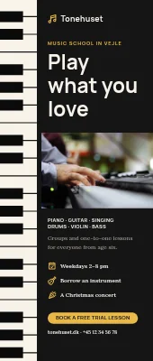 Music school roll-up — play what you love
