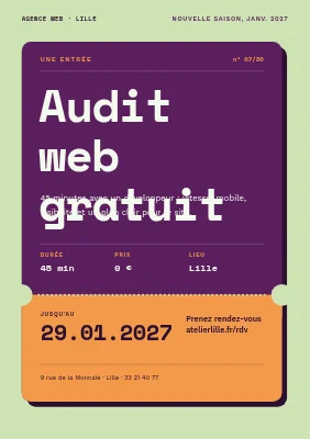 Agence web — audit gratuit de votre site