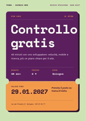 Agenzia web — check-up gratuito del sito